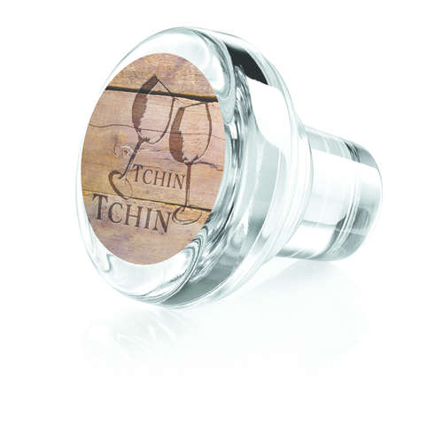 Product image Vinolok crystal stopper - Bois/Tchin tchin