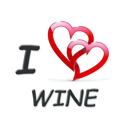 Product image Vinolok crystal stopper - Love/I love wine