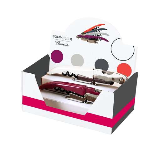 Product image Sommelier Flaveur double appui 4 couleurs assortis (présentoir carton)