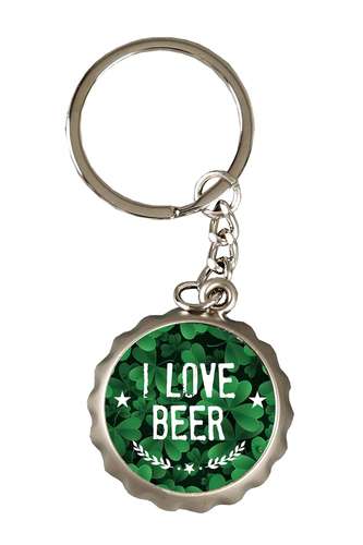 Product image Porte clé décapsuleur Ivo métal - I love beer