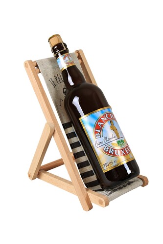 Product image Valentina bottle holder wood canvas - I can' t I have an aperitif