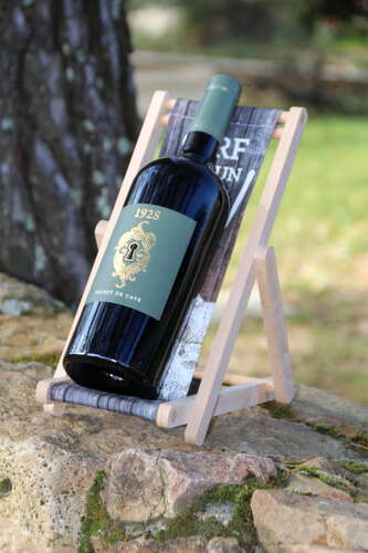 Product image Valentina bottle holder wood canvas - Cerf moi un verre