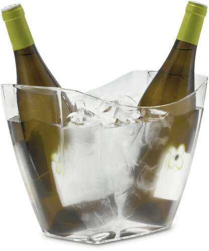Image du produit Vasque Baltoro plastique transparent 2 bouteilles
