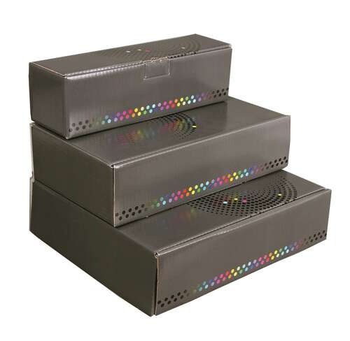 Product image Box Melbourne Carton Anthracite and dots 2 bouteilles