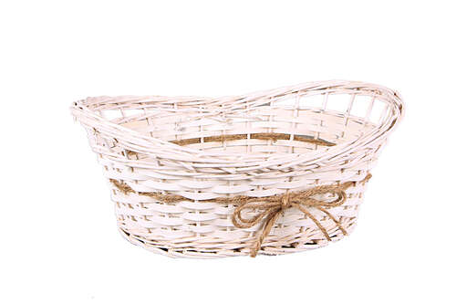 Product image Bianca white wicker basket 36x22x11/14cm