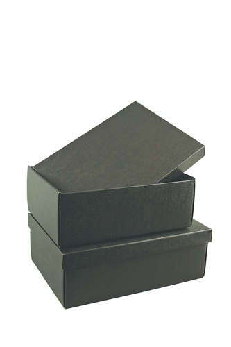 Image du produit Boite à couvercle Milan Carton Noir 34x25x12cm