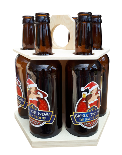 Image du produit Carrousel à bière Ezio bois naturel 6 bières 33/50cl (type Steinie)