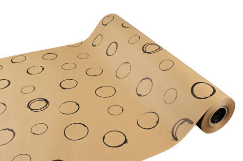 Product image Recycled Tanin kraft gift paper brown/black 0.70x100m