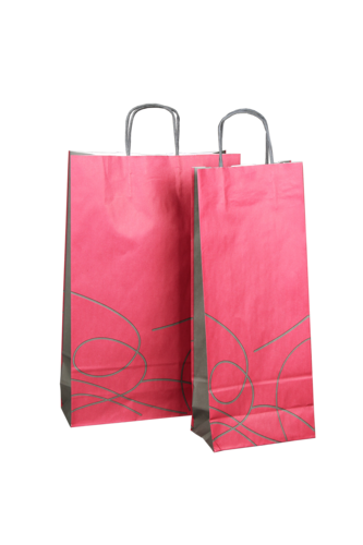 Product image Nuance kraft bag plum and anthracite 3 bouteilles