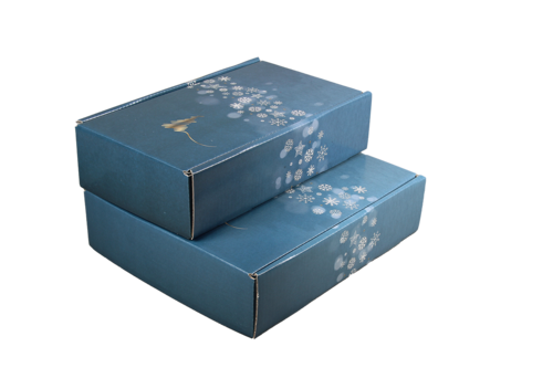 Product image Alaska carton box blue/gold/silver/white 2 bouteilles