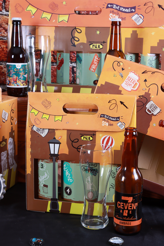 Product image San Francisco box with 4 beers 33cl (long neck type)