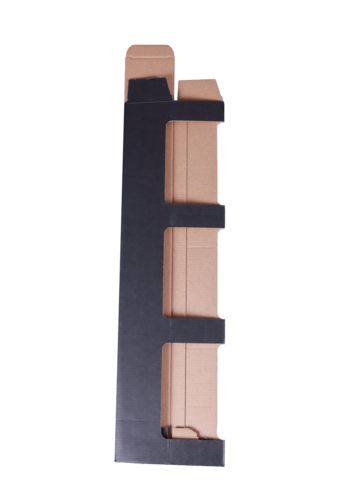 Image du produit Etui Buffalo carton kraft brun lisse noir 4x33cl ou 3x44cl (type canette)