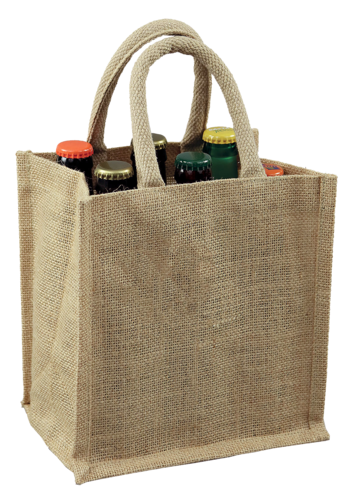 Product image Goa hessian bag Terroir/6 beers 21x14x22cm