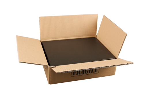 Product image Chicago brown cardboard box black 3 bouteilles