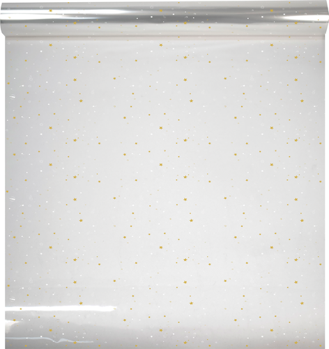 Image du produit Film polypro Stars blanc/or 40µ 0.60x120m