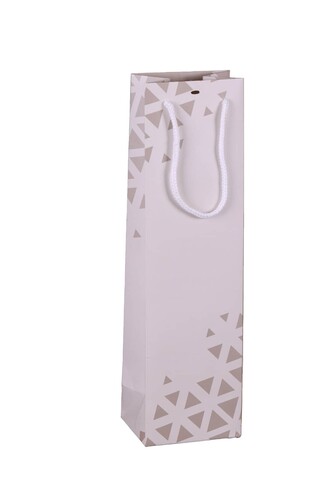 Image du produit Sac Montreal papier pelliculé mat décor gris/taupe 1 bouteille - FSC®7