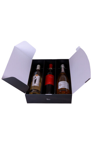 Product image Santino black/gold cardboard box 3 bottles
