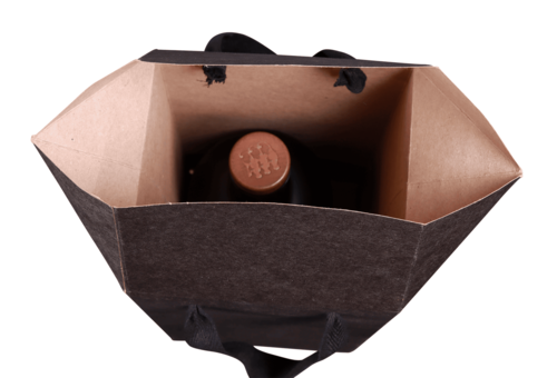 Product image Boxbag Chicago matte black kraft paper spirits