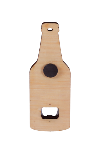 Product image Ricky magnet bottle opener decorated with wood - Apéro Time 19x7cm