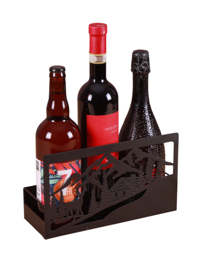 Product image Oscar black metal stand, Mountain Spirit design, 27x10x12cm