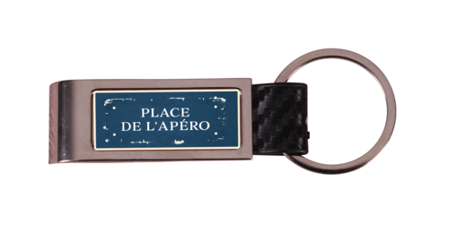 Product image Ivo bottle opener key ring, matt metal finish, decorated J'peux pas j'ai Noël