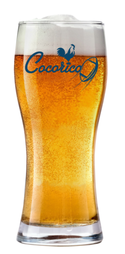 Product image Bobby 45cl beer glass with blue 