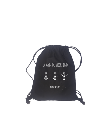 Product image Auckland backbag black cotton canvas - The weekend gym
