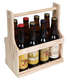 Product image Nino natural fir wood basket 8 beers 33cl (long neck type)