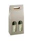 Product image New York taupe grey line-look cardboard suitcase 2 bouteilles
