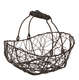 Product image Marcel aged anthracite metal oval basket 28x18x8/11cm
