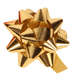 Product image Shiny gold star-shaped adhesive bow (diameter 50mm)