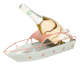 Product image Felix bottle holder grey/copper metal - fishing boat