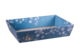Product image Alaska cardboard basket blue/gold/silver/white 37x28x8cm