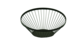 Product image Mila asymmetrical round black metal bowl diam 26/13x6/11cm