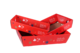 Image du produit Corbeille Sofia carton rouge festif 34x21x8cm - FSC®7