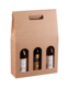 Product image Atlanta 3-bottles smooth kraft cardboard suitcase - FSC7