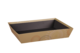 Product image Ibiza rigid cardboard basket Gold/black rectangle 36x27x7cm