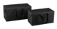 Image du produit Sac Boxbag Chicago papier kraft noir 250gr, poignées ruban noir, 31x16x16cm