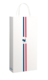 Image du produit Sac Esprit Eco papier kraft blanc 110gr, 2 bouteilles, décoré bleu/blanc/rouge